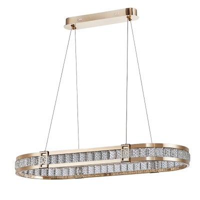 Modern Light Luxury Round Crystal Pendant LED Chandelier  AQ-90008-93W