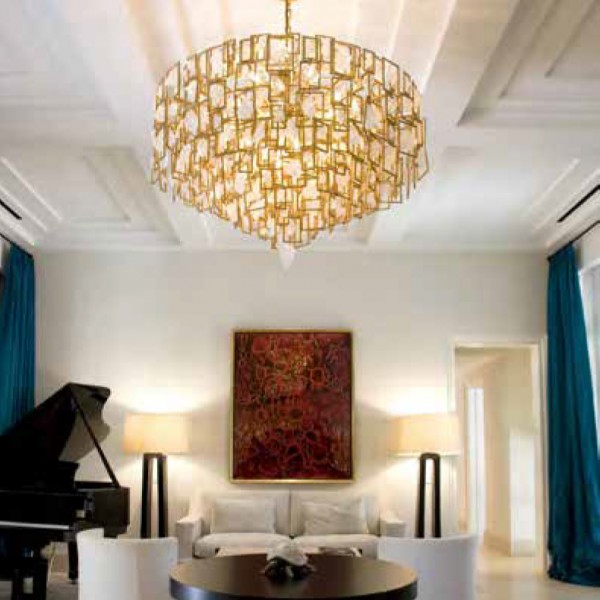 Living Room Glass Chandelier