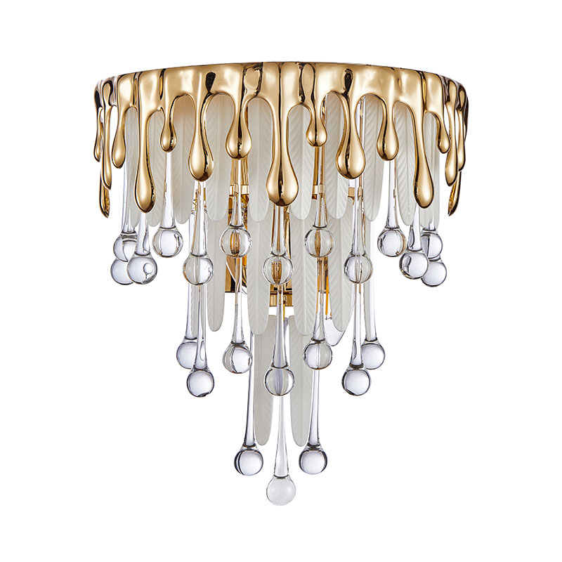 Glass Water Bead Wall Sconce