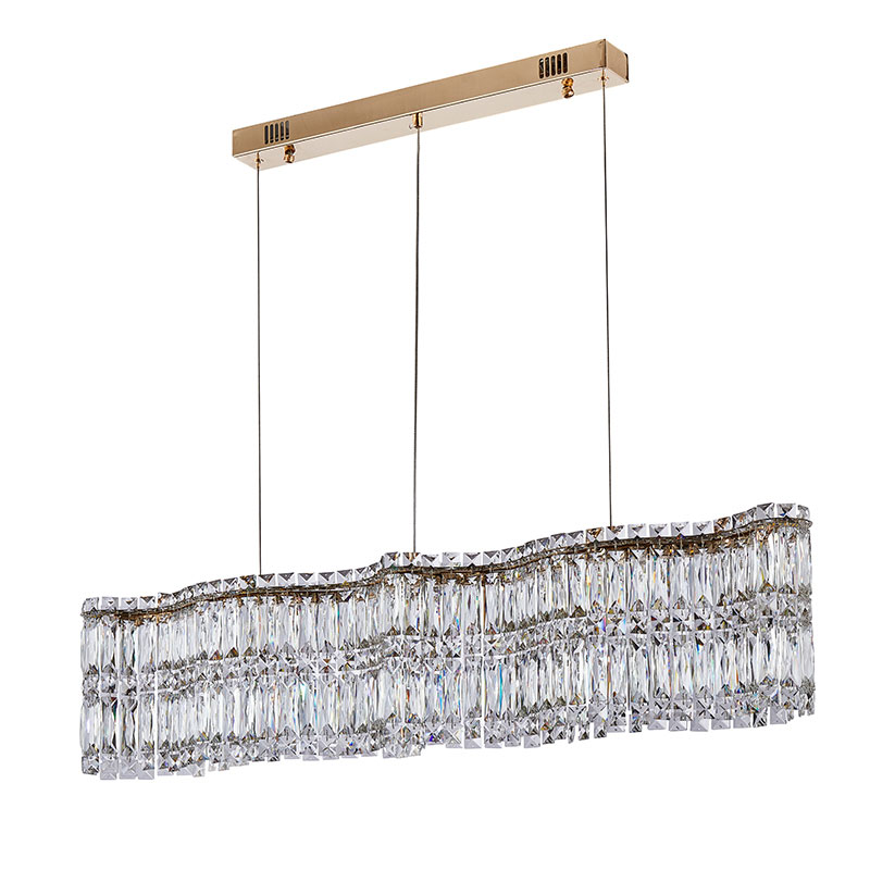 Modern Minimalist Crystal Chandelier Wave